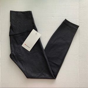 Lululemon Align 25” Leggings Aqueous Emboss Black